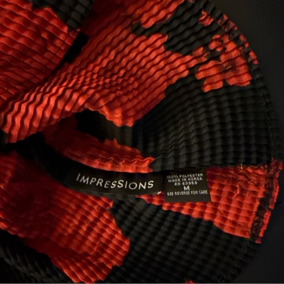 Impressions Red Black Rose Tank Medium Floral Whimsy Goth Witchy Dark Feminine M - Picture 4 of 5